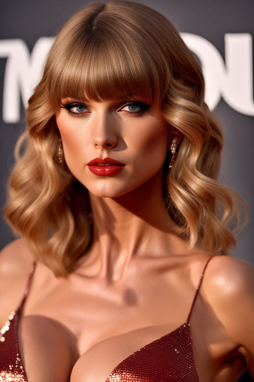 Taylor Swift AI celebrity picture showing her big boobs.