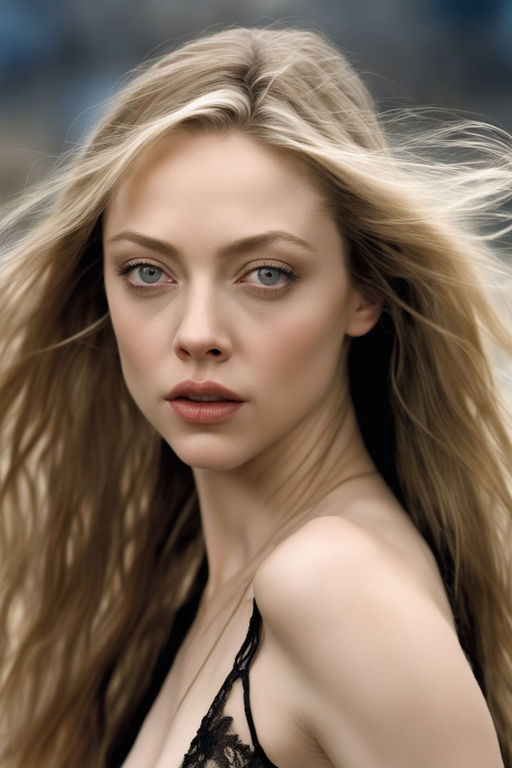 Amanda Seyfried AI nude picture showing her boobies.